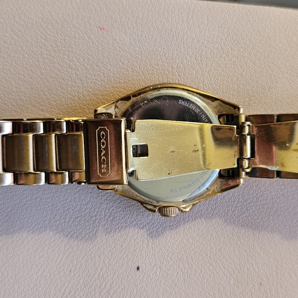Coach Rose Gold Watch With Stones